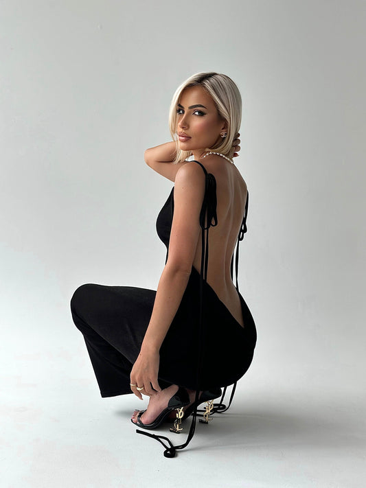 Serenity Maxi Dress - Black